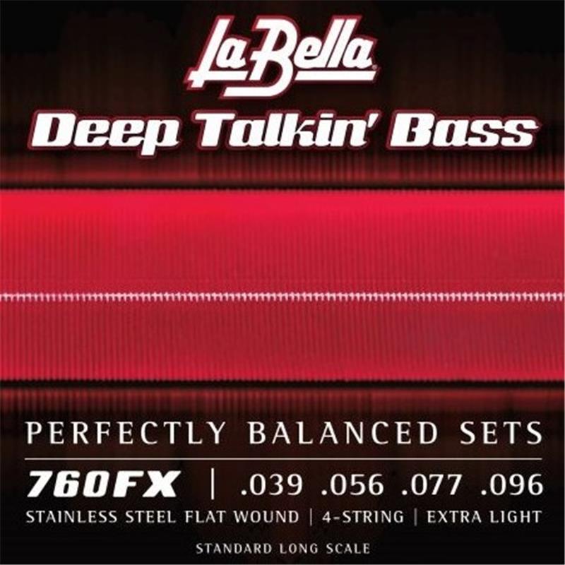La Bella 760FX / Flat Wound Stainless Steel Bass Strings