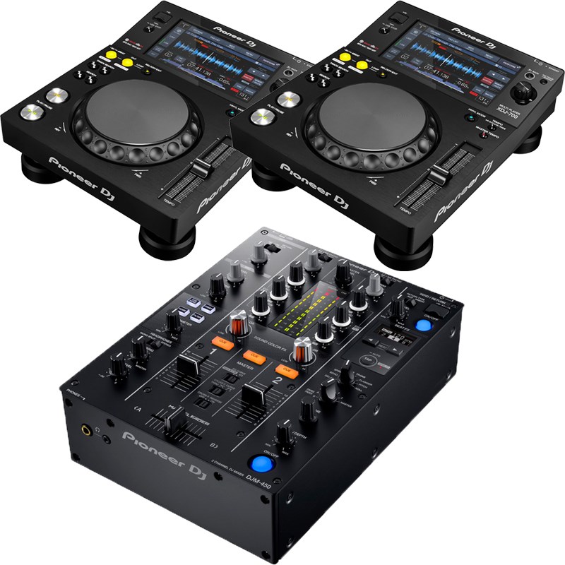 Pioneer DJ XDJ-700+DJM-450 DJスタートセット 【16GB USBメモリースティック &times; 2本プレゼント】｜イケベ楽器 イケシブ