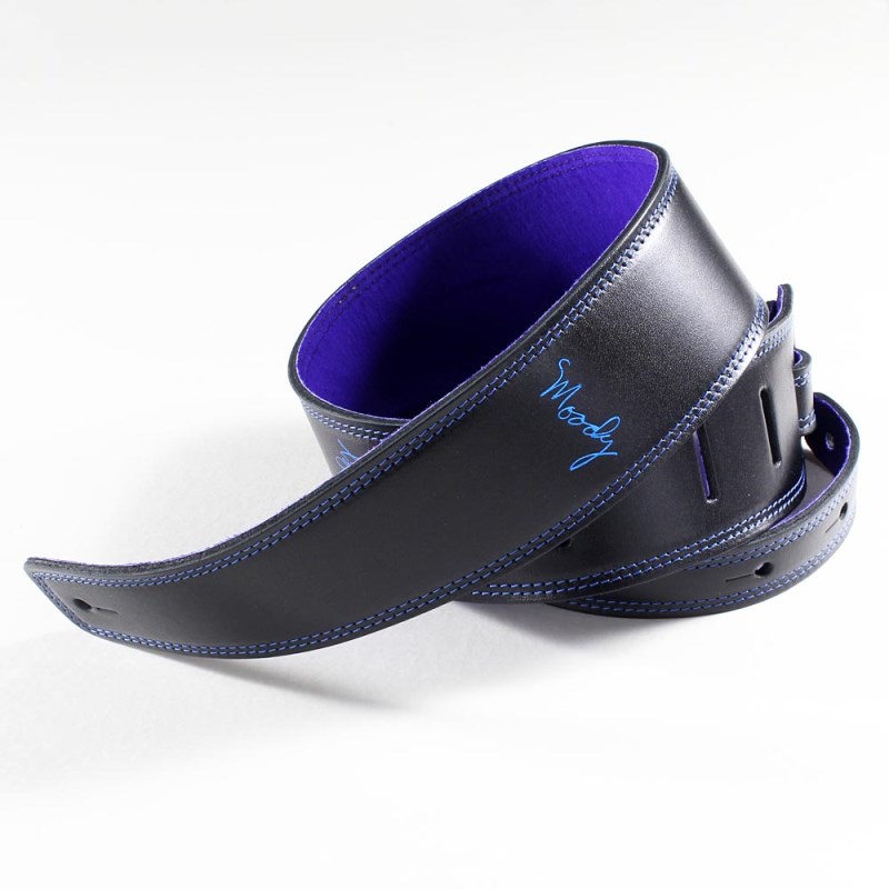 Moody Leather-Suede 2.5inch Standard Tail [Black-Blue]