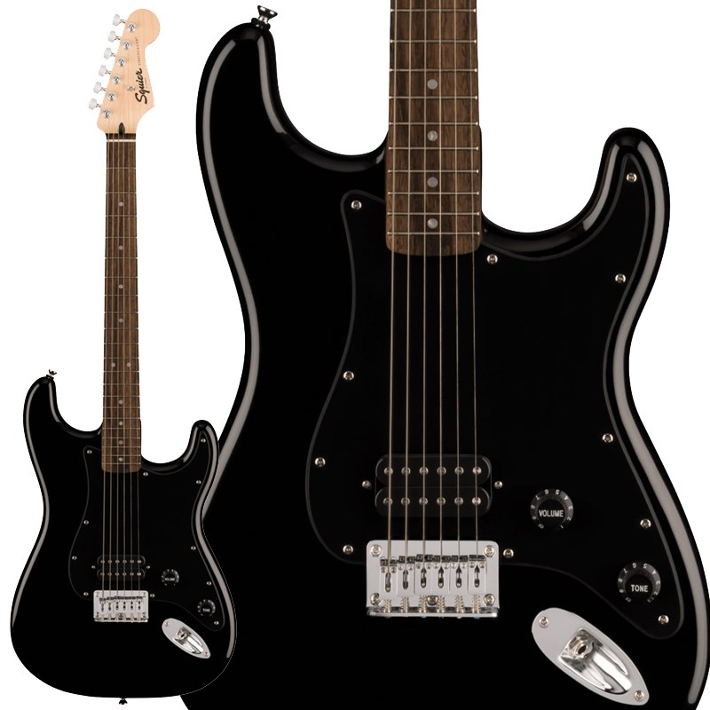 翌日配達 Squier by Fender Squier Sonic Stratocaster HT H (Black/Laurel Fingerboard)