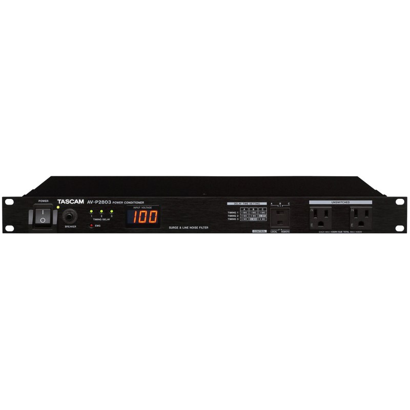 TASCAM AV-P2803 (シーケンス動作機能・外部制御端子搭載パワーディストリビューター/コンディショナー)(日本国内専用)(タスカム)