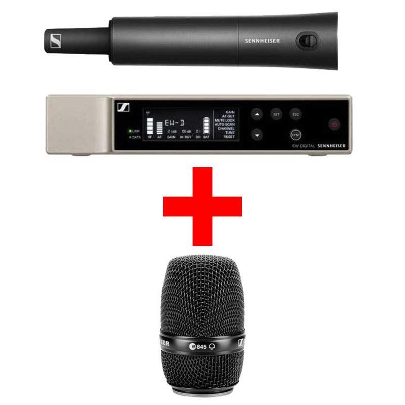 SENNHEISER (Evolution Wireless Digitalシリーズ)EW-D SKM-S BASE SET (T12) +【MMD 845-1 BK 専用カプセルセット】(ゼンハイザー)(ワイヤレスマイク)(ハンドマイクベース+カプセルセット)