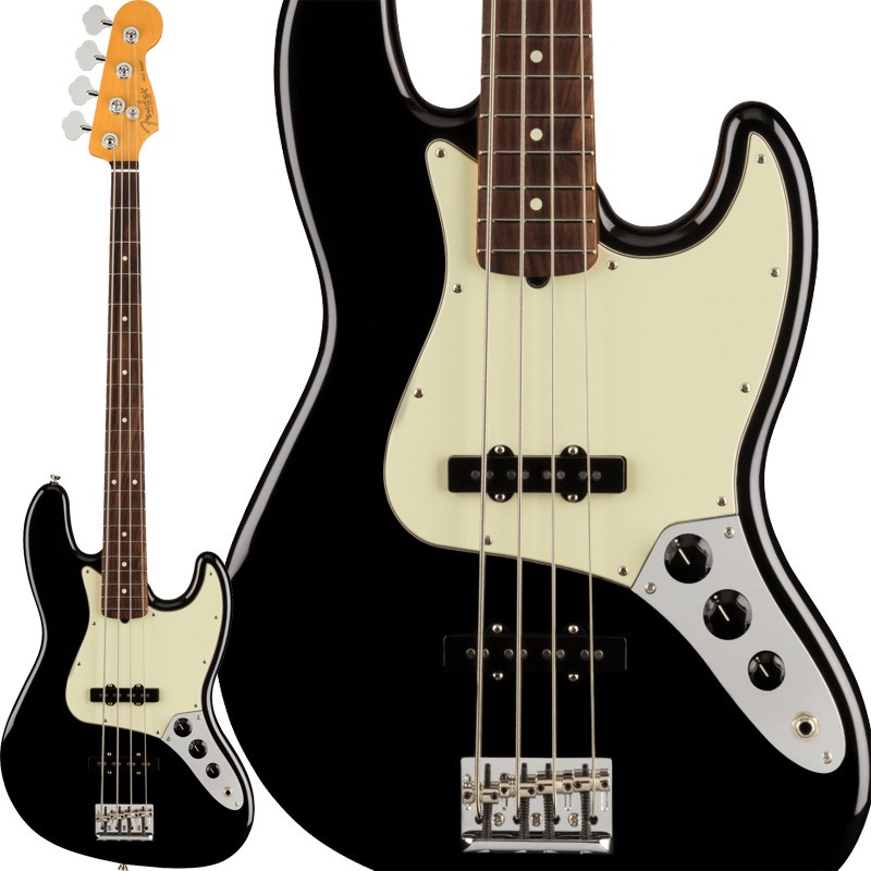 Fender USA American Professional II Jazz Bass (Black/Rosewood)【生産完了品】【春得セール】