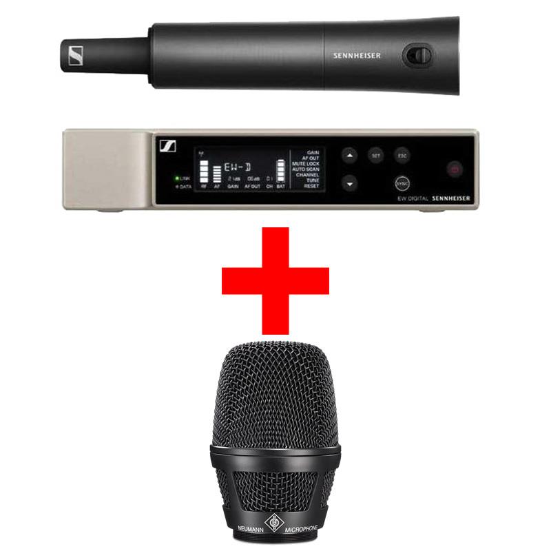 SENNHEISER (Evolution Wireless Digitalシリーズ)EW-D SKM-S BASE SET (T12) +【NEUMANN KK 205 BK 専用カプセルセット】(ゼンハイザー)(ワイヤレスマイク)(ハンドマイクベース+カプセルセット)