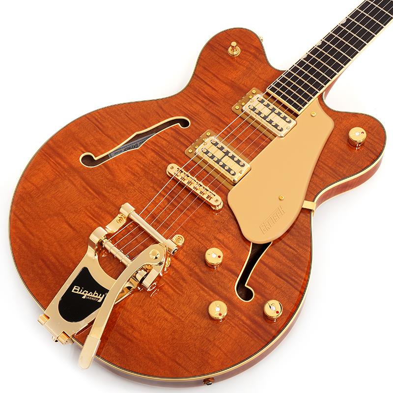 GRETSCH Electromatic LTD Flame Okoume Broadkaster Double-Cut with Bigsby（Roundup Orange）