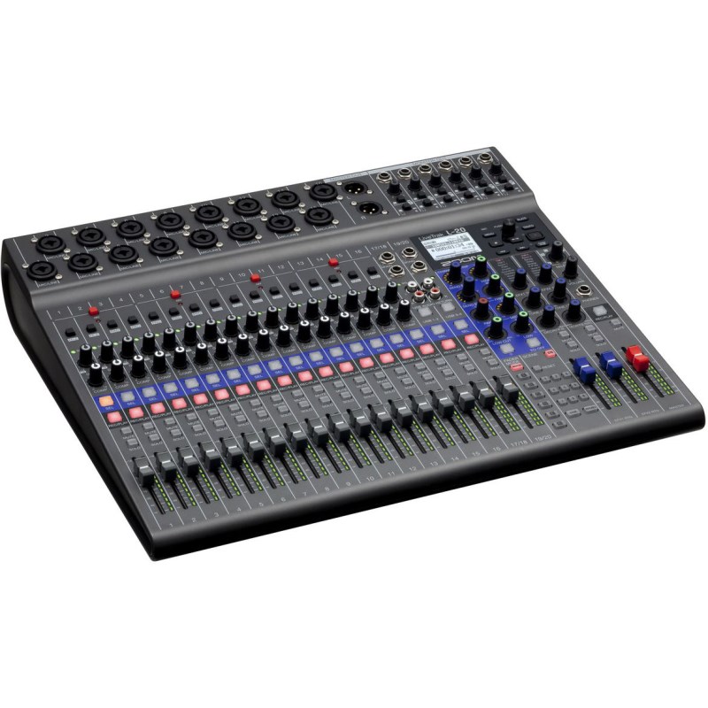 ZOOM LiveTrak L-20(20ch・MIXER)(マルチトラックレコーダー・22イン4アウトUSBオーディオ・インターフェース機能搭載ミキサー)(ズーム)｜イケベ楽器 イケシブ