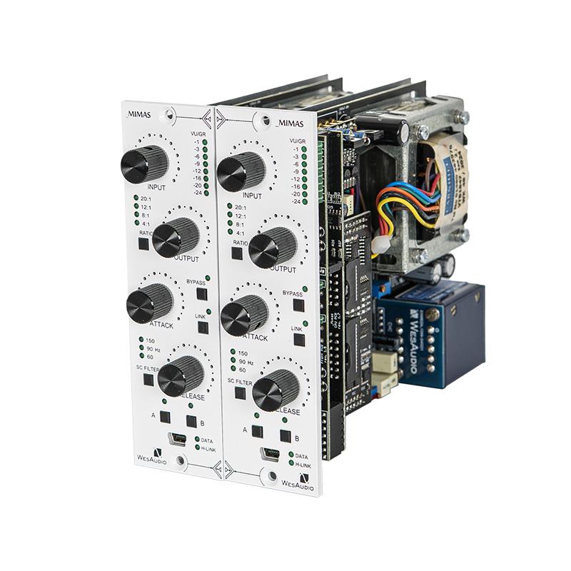 WesAudio _MIMAS Gemini(Pair)(API500シリーズ)(ウェスオーディオ)(コンプレッサー)(1176スタイル)(ステレオバージョン)