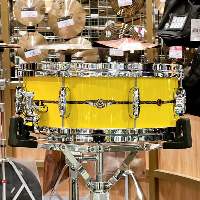TAMA TBS1455S-SYL [STAR Bubinga Snare Drum / 14&times;5.5][Sunny Yellow Lacquer]【Made in Japan】｜イケベ楽器 イケシブ