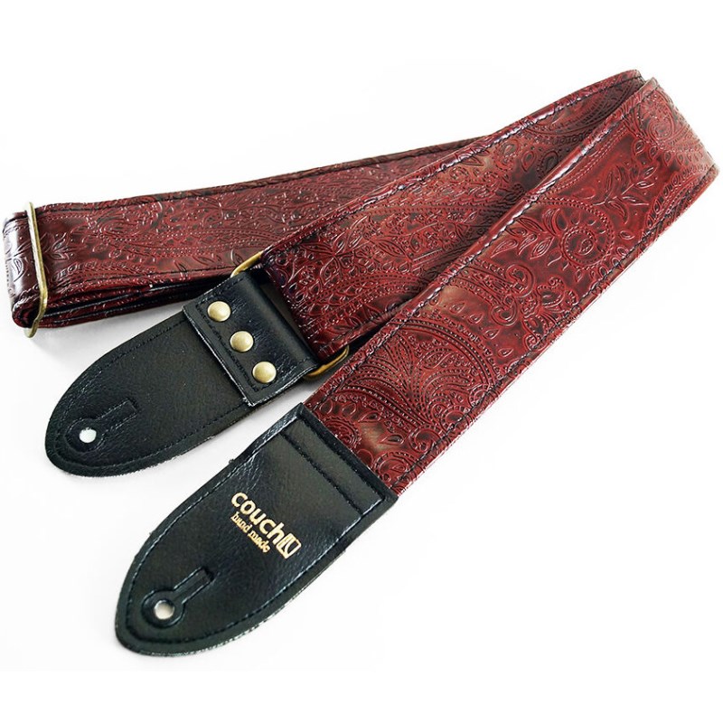 【楽天市場】Couch Guitar Strap Paisley Oxblood：イケベ楽器 イケシブ