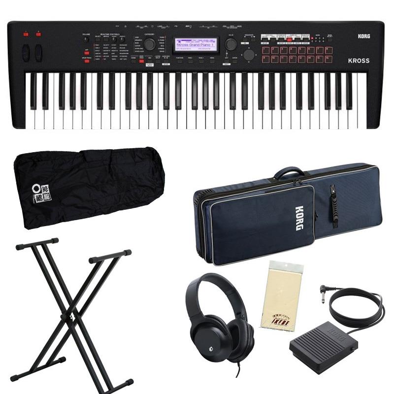 【美品】KORG Kross キーボード シンセサイザー 61鍵盤 KORG KROSS2-61-MB 61鍵盤 ワークステーションシンセサイザー