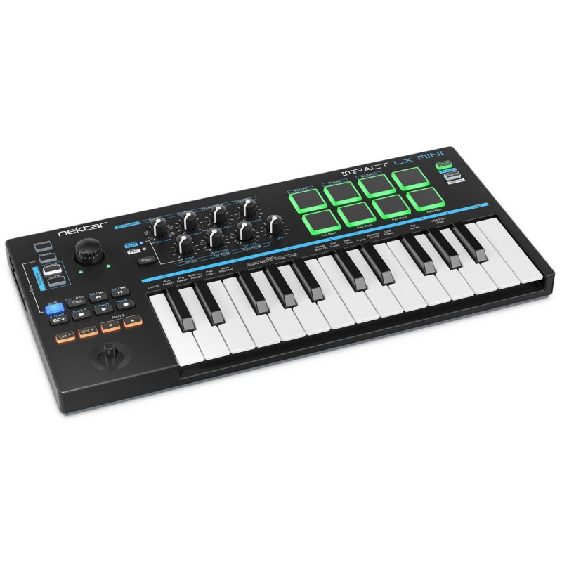 Nektar Technology Impact LX Mini(USB・MIDIコントローラーキーボード)(25鍵盤)(ネクターテクノロジー)(DTM)