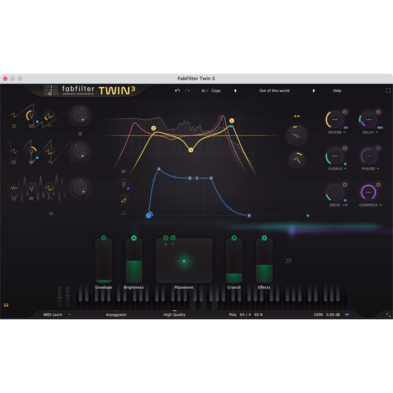 FabFilter Twin 3 【1シリアルのみ超特価】(代引不可)(オンライン納品)｜イケベ楽器 イケシブ