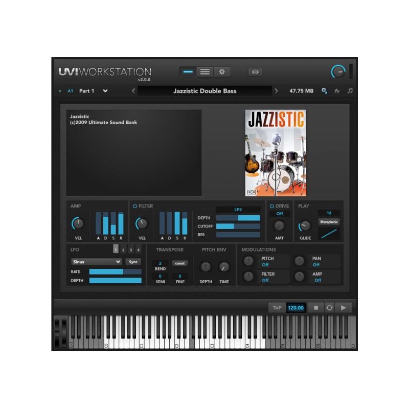 UVI Jazzistic (代引不可)(オンライン納品)｜イケベ楽器 イケシブ