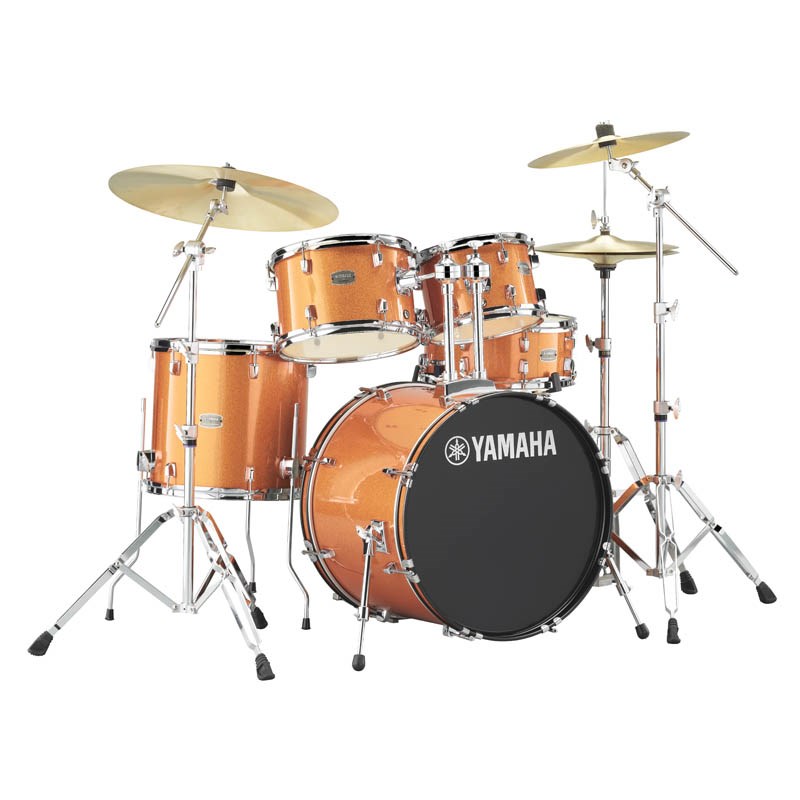 YAMAHA RDP0F5STD ORG [RYDEEN スタンダードセット / 20インチバスドラム / シェル + ハードウェア + スツール + ジルジャンシンバルセット / カラー：オレンジグリッター]｜イケベ楽器 イケシブ