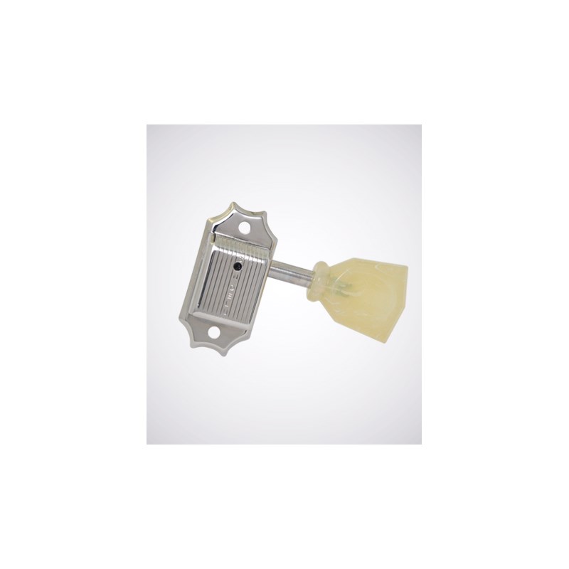 KLUSON 3 Per Side Plastic Button Nickel