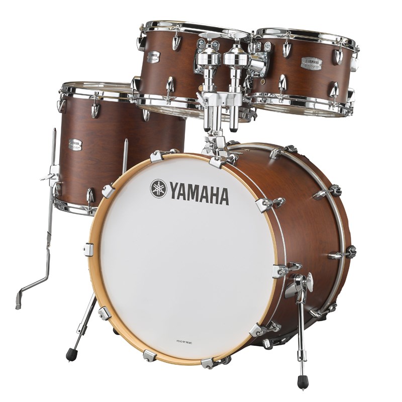 YAMAHA TMP0F4CHS [Tour Custom/All Maple Shell Drum Kit/BD20，FT14，TT12&10，ダブルタムホルダー付属/ チョコレートサテン]｜イケベ楽器 イケシブ