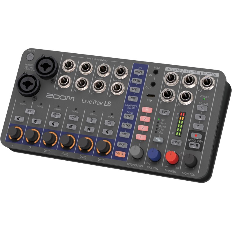 楽天市場】ZOOM / LiveTrak L-6 Digital Mixer / Recorder 新品