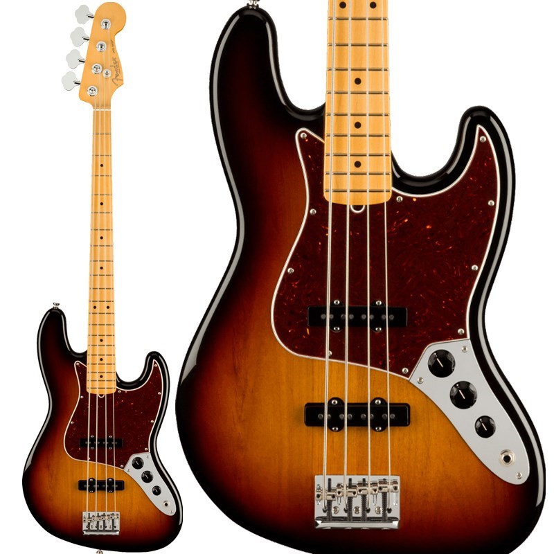 Fender USA American Professional II Jazz Bass (3-Color Sunburst/Maple)【生産完了品】【春得セール】