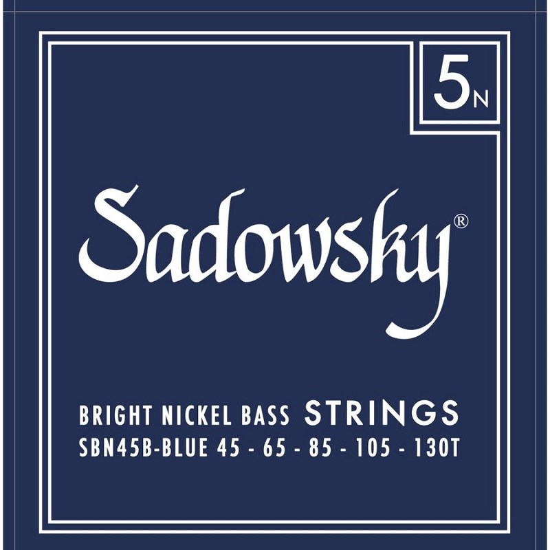 翌日配達 Sadowsky ELECTRIC BASS STRINGS Bright Nickel 5ST(45-130T) SBN45B/Blue