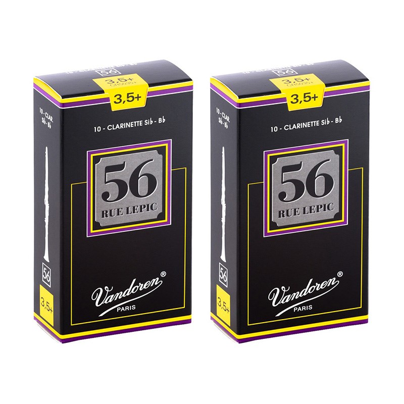 VANDOREN 【2個セット】《硬さ：3.5+》B♭クラリネット用リード バンドレン ルピック56 【宅配便発送】【正規輸入品】｜イケベ楽器 イケシブ