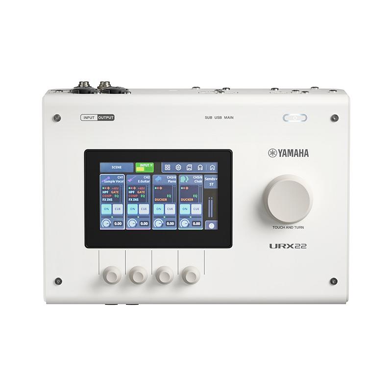 YAMAHA URX22 W (White)(ホワイト)(ヤマハ)(オーディオインターフェース)(URXシリーズ)(USB-C搭載)(タッチパネル)(DSP内蔵)(32bit 192kz)(SURX22W)｜イケベ楽器 イケシブ