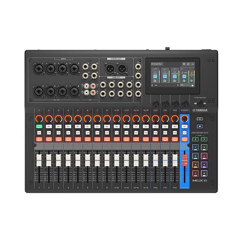 YAMAHA MGX16 B (ブラック)(ヤマハ)(デジタルミキシングコンソール)(MGXシリーズ)(USB-C対応)(Bluetooth搭載)｜イケベ楽器 イケシブ