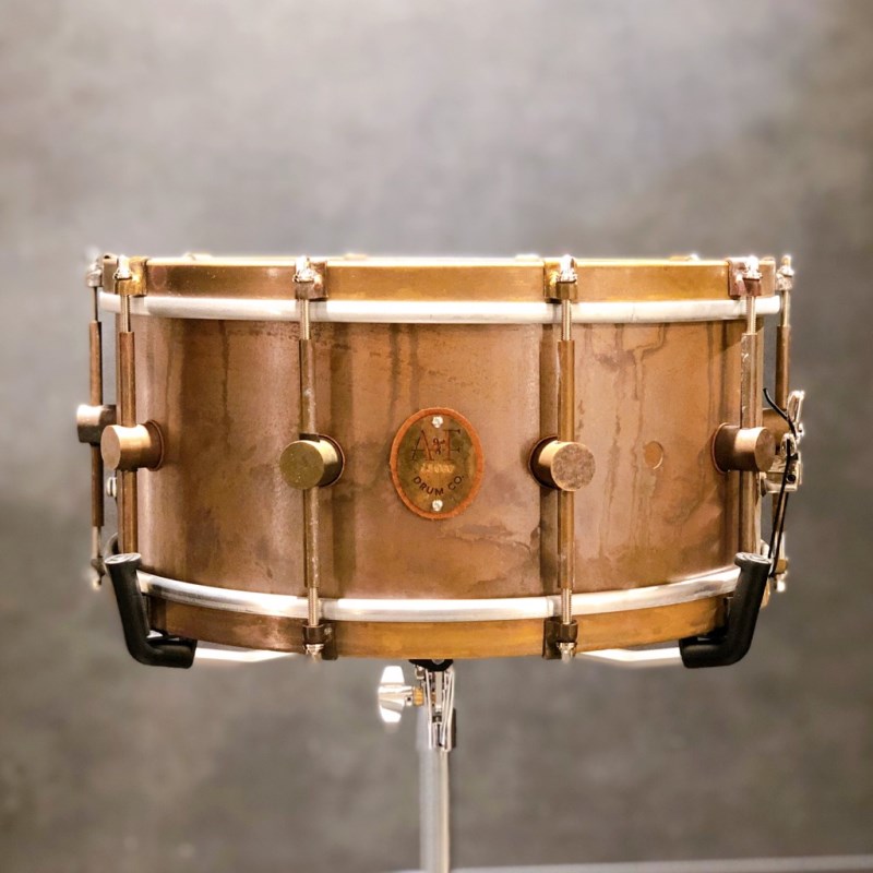 最旬トレンドパンツ AF Drum Co Raw Brass Snare 14 x 6.5 with Hoops fucoa.cl