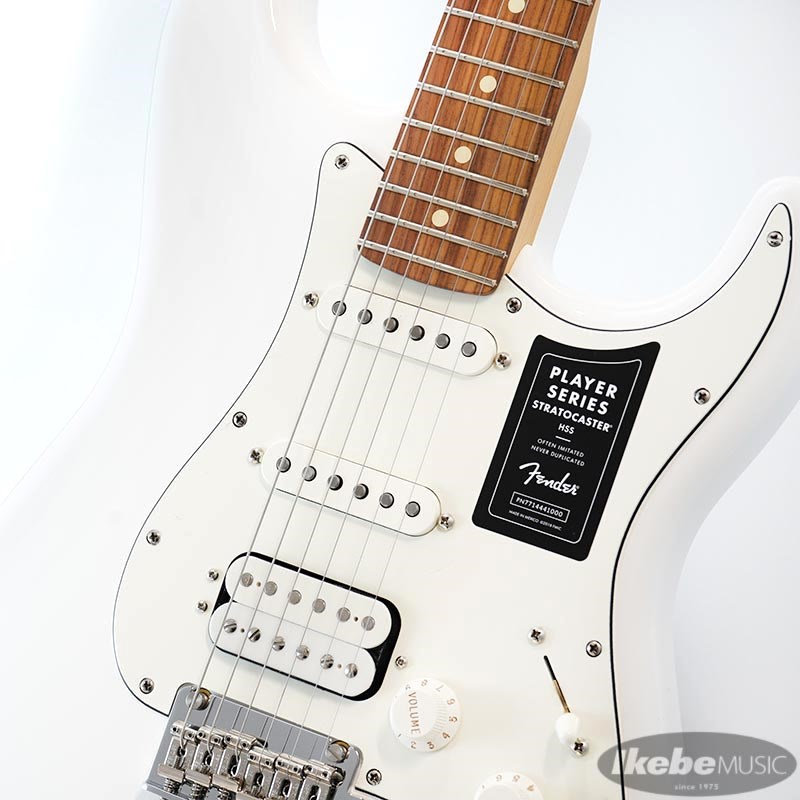 ライトニングボルト Fender MEX Player Stratocaster HSS (Polar White/Pau Ferro) [Made  In Mexico]
