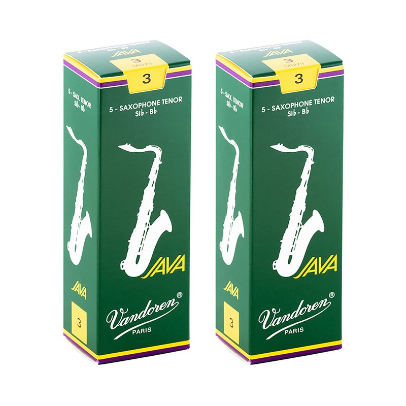 VANDOREN 【2個セット】《硬さ：3》テナーサックス用リード バンドレン JAVA (ジャバ) 【宅配便発送】【正規輸入品】
