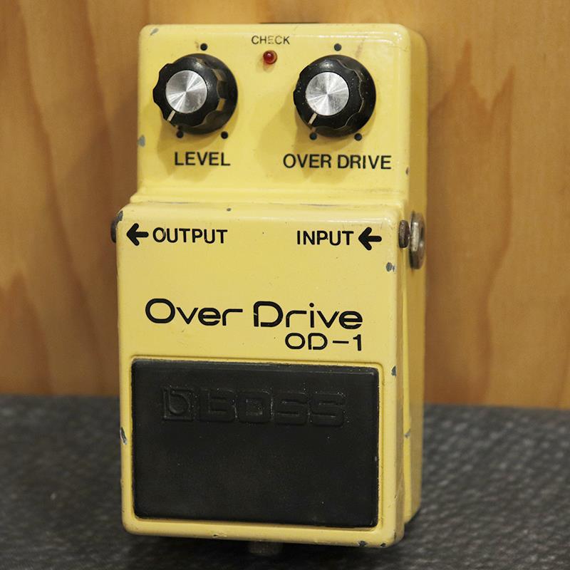 BOSS VINTAGE OD-1 Over Drive Long Dash Silver Screw '81