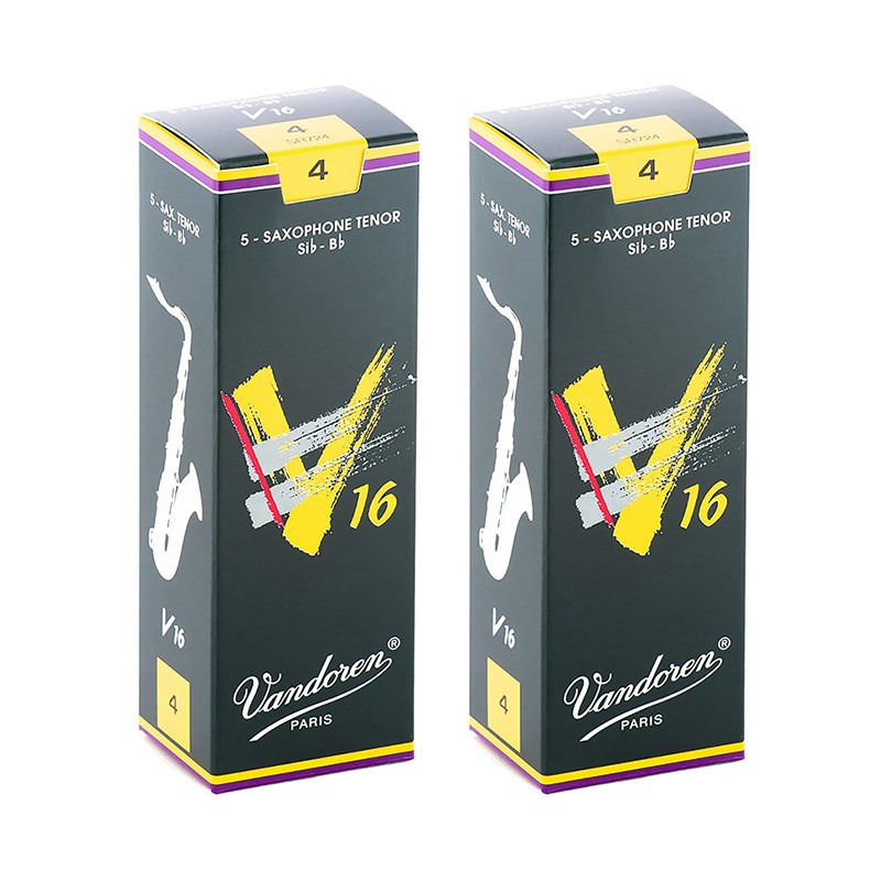 VANDOREN 【2個セット】《硬さ：4》テナーサックス用リード バンドレン V16 【宅配便発送】【正規輸入品】
