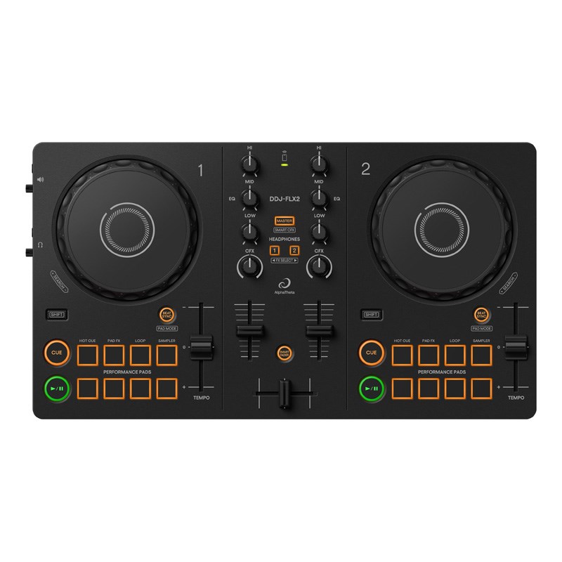 翌日配達 AlphaTheta DDJ-FLX2 【APPLE MUSIC対応】(djay / rekordbox / Serato DJ Lite 対応DJコントローラー)(アルファシータ)