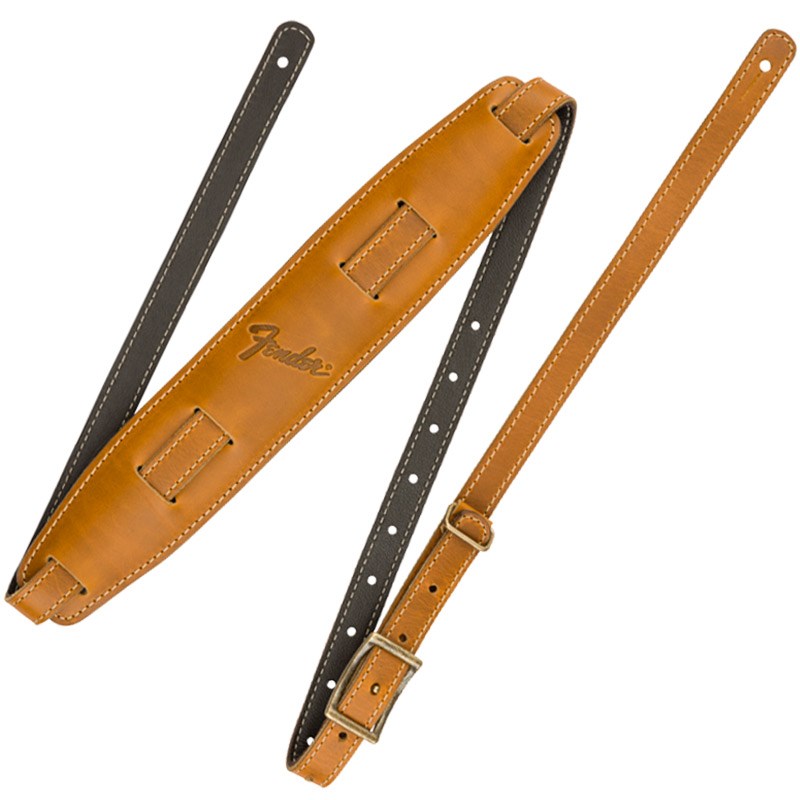 Fender USA 【生産完了モデル】MUSTANG SADDLE STRAP (BUTTERSCOTCH) (#0990689050)｜イケベ楽器 イケシブ