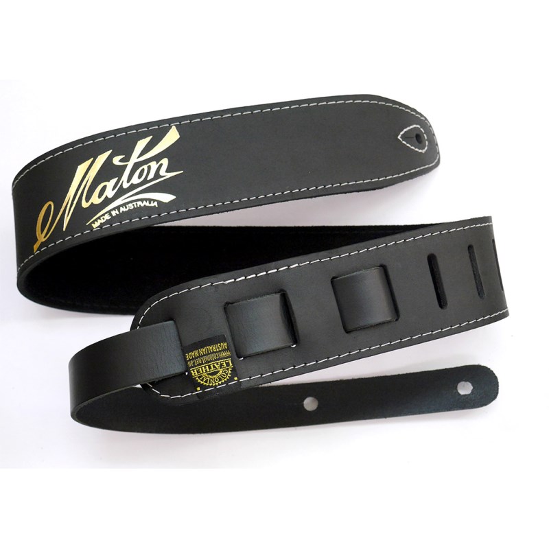 MATON Leather Strap STD BLACK｜イケベ楽器 イケシブ