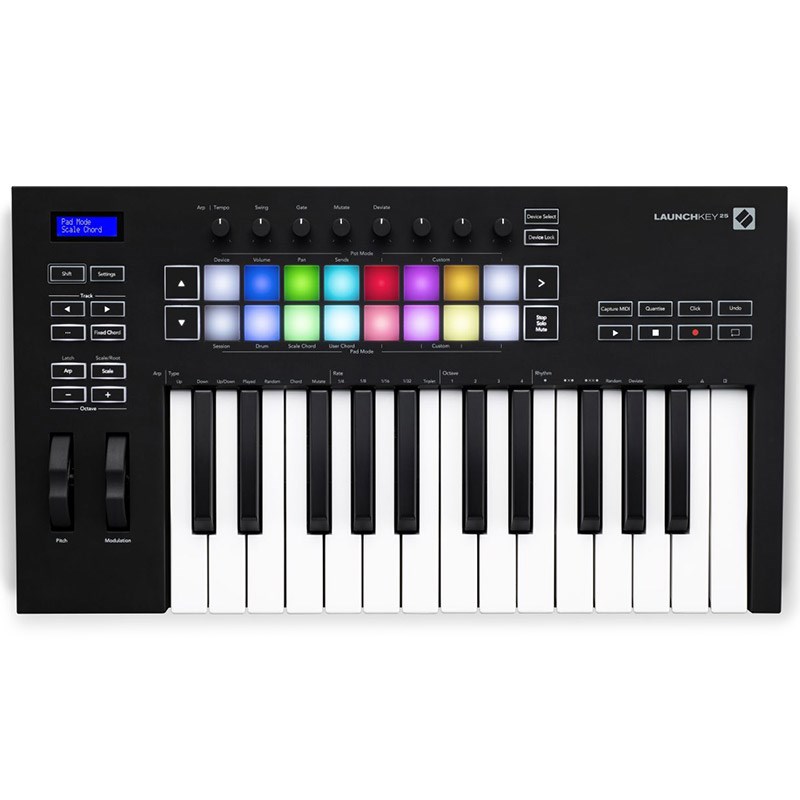 NOVATION 【春得セール】Launchkey 25 MK3(ノベーション)(ラウンチキー)(USB・MIDIコントローラー)【NKS対応製品Komplete 15 Selectバウチャー無償提供】