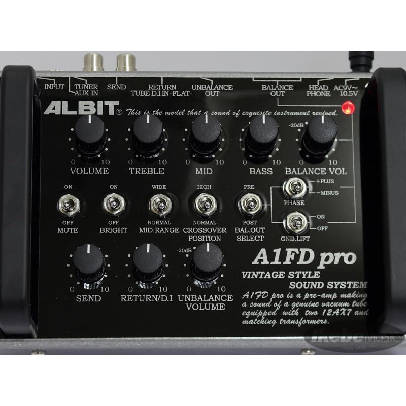 グリーン・ホワイト系 完成品♪ ALBIT A1FD PRO 真空管プリアンプ DI