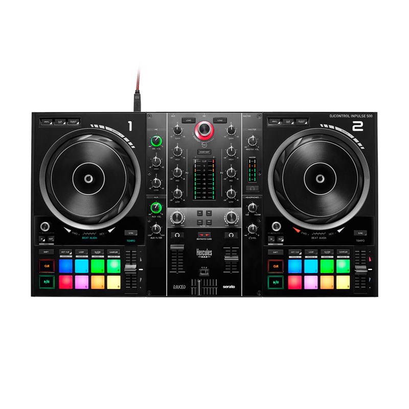 HERCULES 【春得セール】DJCONTROL INPULSE 500 【Serato DJ Lite / DJUCED 対応DJコントローラー】(ハーキュリーズ)
