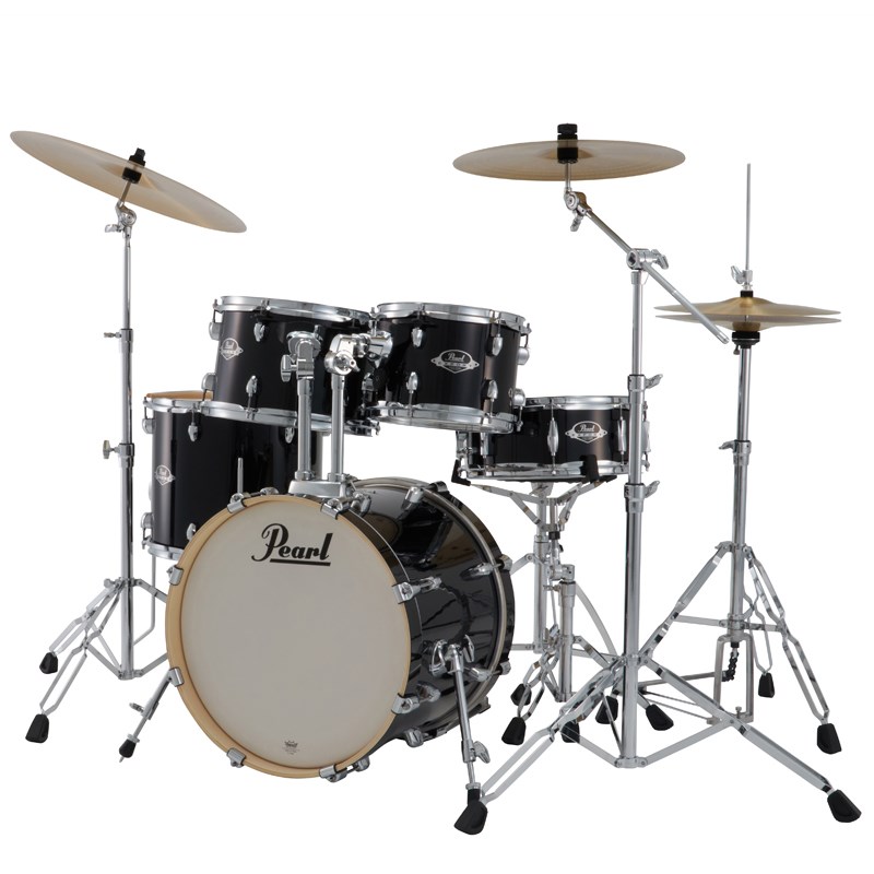 Pearl EXX785N/C #31 [EXPORT ジュニアサイズ ドラムセット - ジェットブラック]【シンバル＆ハードウェア＆スティック付属】｜イケベ楽器 イケシブ