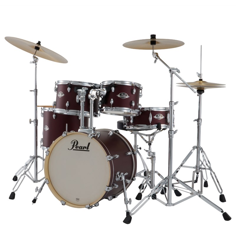 Pearl EXX785N/C #864 [EXPORT ジュニアサイズ ドラムセット - サテンスカーレット]【シンバル＆ハードウェア＆スティック付属】｜イケベ楽器 イケシブ