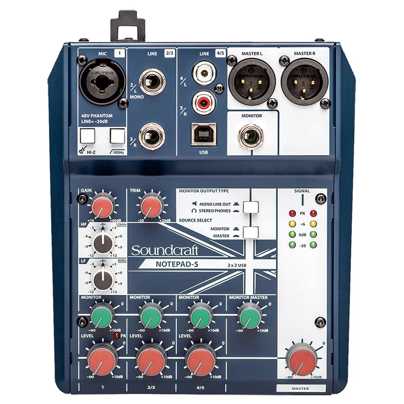 SoundCraft Notepad-5(USBオーディオインターフェイス)(配信おすすめミキサー)(サウンドクラフト)|イケベ楽器 イケシブ