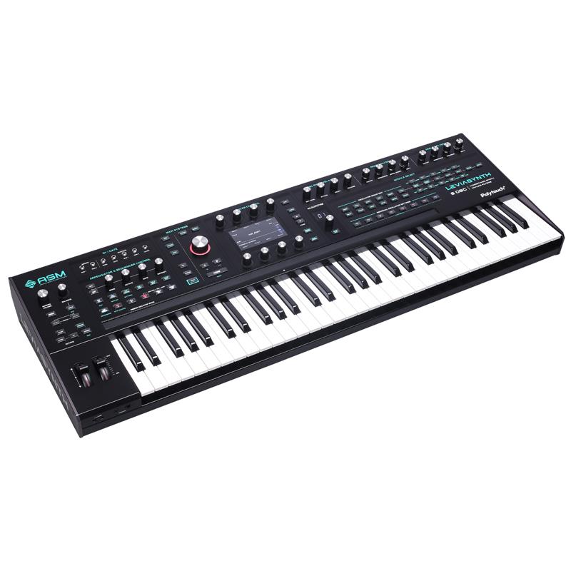 翌日配達 Ashun Sound Machines Leviasynth Keyboard 61鍵 Polytouch対応 16ボイス・8オシレーター構成ハイブリッド・アルゴリズミック・シンセサイザー