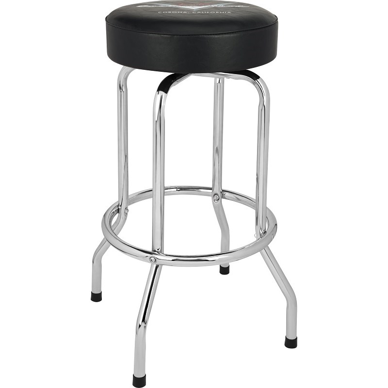 Fender USA 【生産完了品】Fender(R) Custom Shop Chevron Logo Barstool， Black/Chrome， 30[#9192022006]｜イケベ楽器 イケシブ