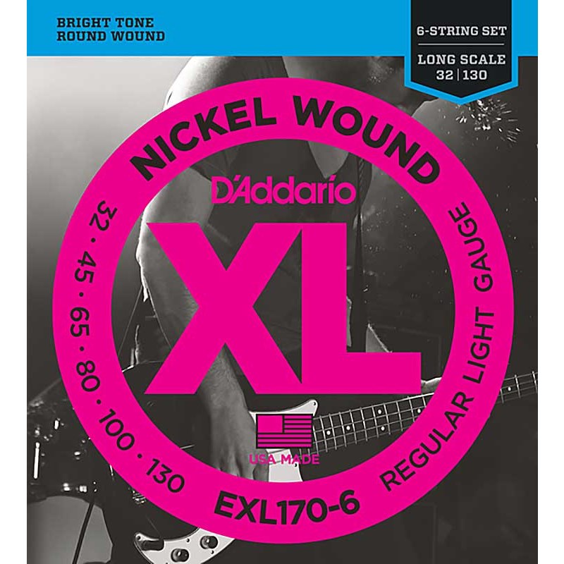 D’Addario XL Nickel Round Wound EXL170-6