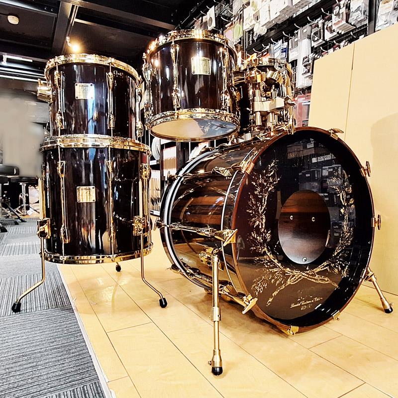 YAMAHA USED 中古 100TH Limited Centennial Edition Recording Custom Special ''Ciricote''Drum Set　[RCS100CG/22BD.10TT.12TT.13TT.16FT/ファイバーケース付属/Made In Japan]｜イケベ楽器 イケシブ