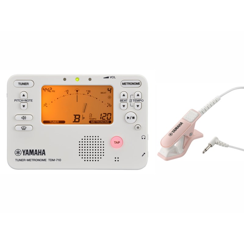 YAMAHA ヤマハ / TDM-710IV チューナー & メトロノーム + TM-40PK (ピンク)チューナー用 マイクロフォンセット 【2024年NEWモデル】 【セットがお買い得!!】