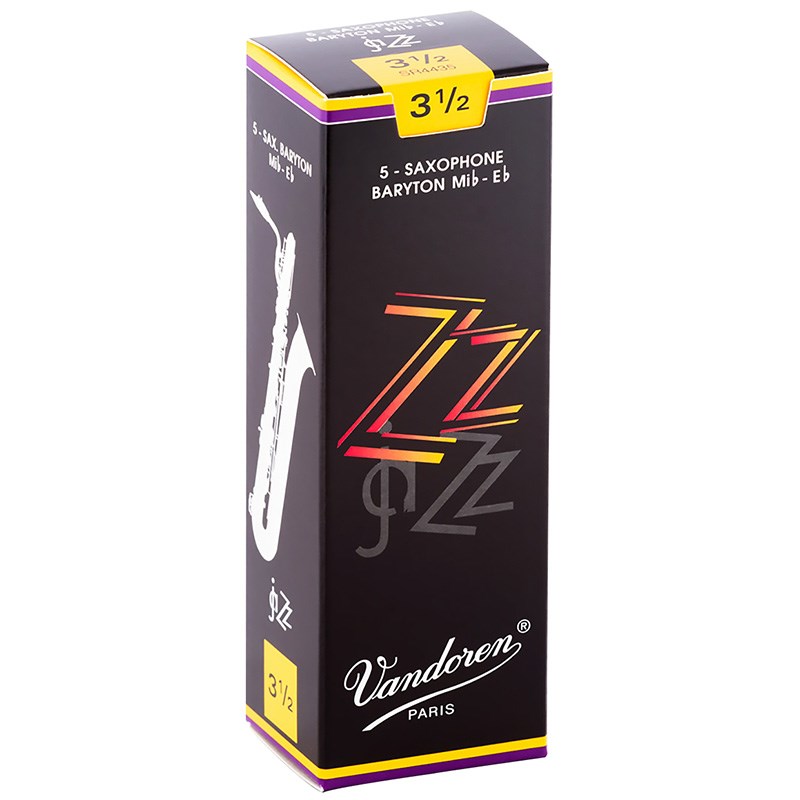 翌日配達 VANDOREN 《硬さ：3-1/2》バリトンサックス用リード バンドレン ZZ(ジージー) 【宅配便発送】【正規輸入品】