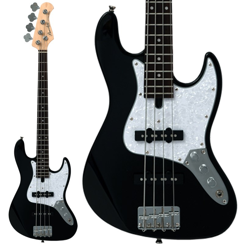 Bacchus 【入荷待ち、ご予約受付中】 WJB-Mini (BLK/R) [SHORT SCALE MODEL]｜イケベ楽器 イケシブ