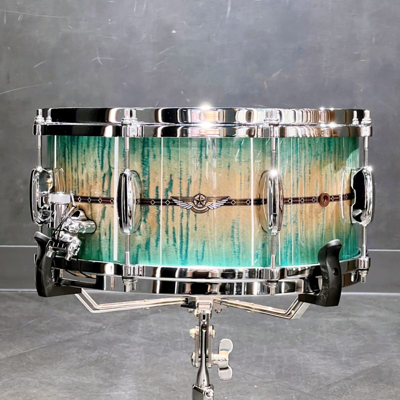 TAMA TMS1465SR-ECB [STAR Maple 14 &times; 6.5 / Emerald Sea Curly Maple Burst][Made in Japan]※受注生産品｜イケベ楽器 イケシブ