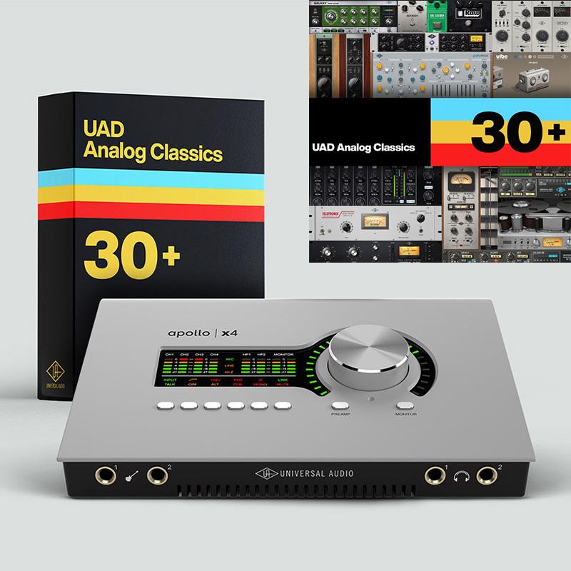 Universal Audio 【プロモ開催中(7/31まで)】Apollo x4 Gen2 with UAD Analog Classics(Thunderboltオーディオインターフェイス)(ユニバーサルオーディオ)(UniversalAudio)|イケベ楽器 イケシブ