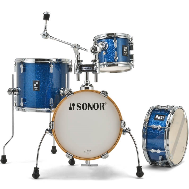 SONOR AQX Micro Shell Set - Blue Ocean Sparkle [SN-AQXMIC BOS] 【お取り寄せ品】｜イケベ楽器 イケシブ
